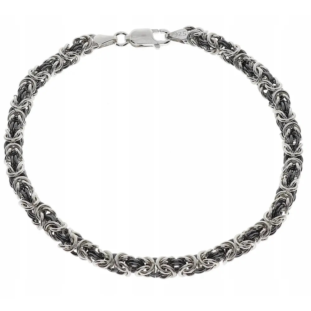 Armbånd Dame Oksidert Kongelenke 4,50 Mm