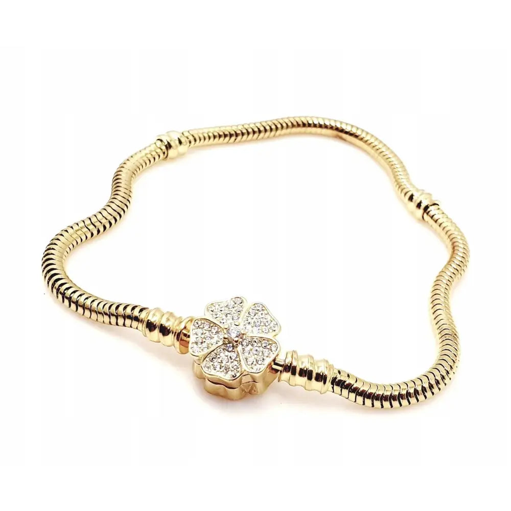 Armbånd Dame med Charms i Gull 19 Cm