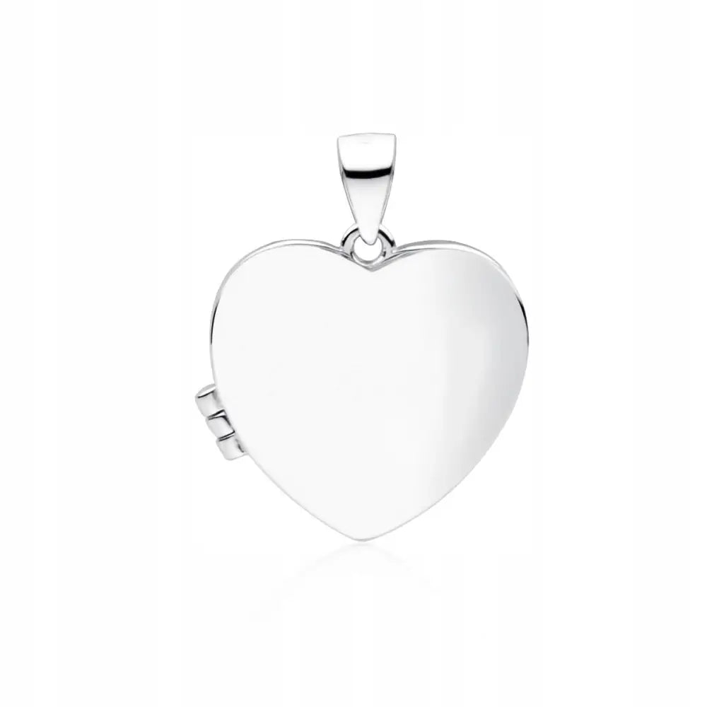 Charm Sølv Hjerte Anheng med Kjede