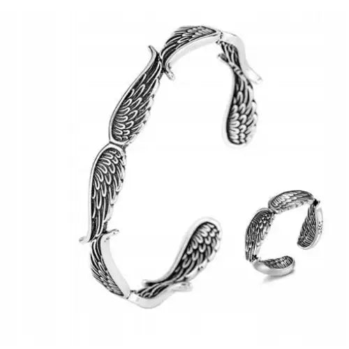 Armbånd Dame 925 med Vinge-mønster og Charms