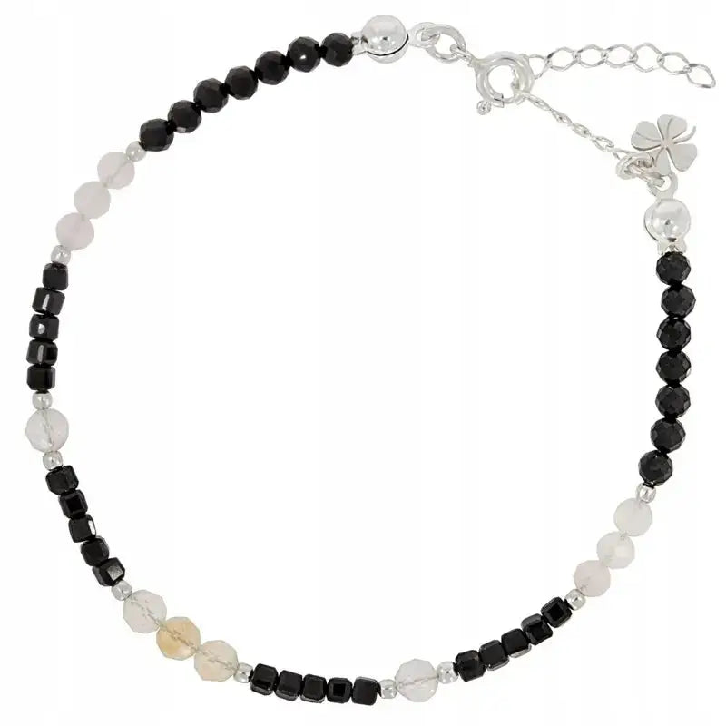 Armbånd Dame med Sitron Turmalin og Krystall Charms