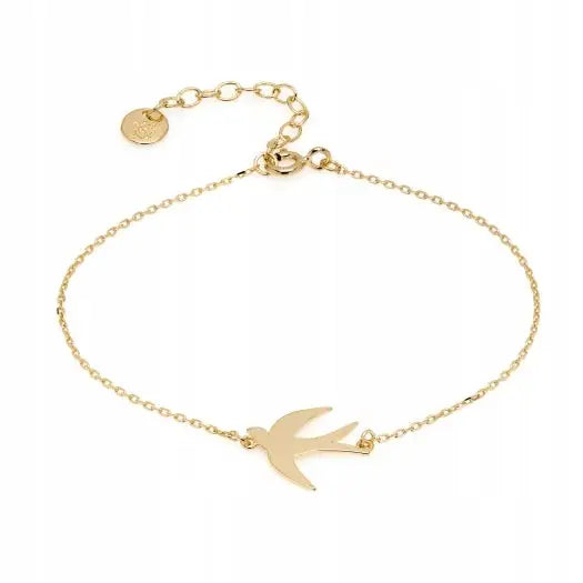 Armbånd Dame med Svale og Charms i Sølv