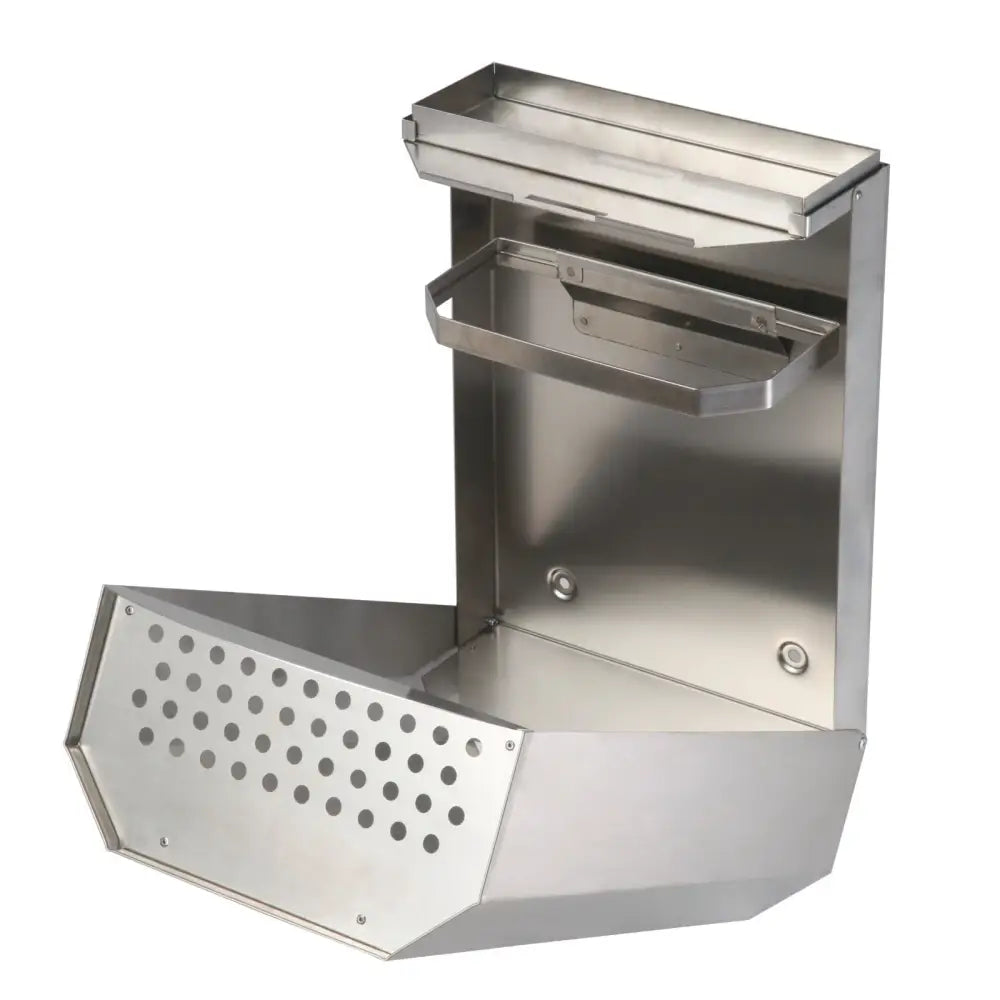 Søppelbøtte med Ramme for Søppelpose Veggmontering med Askebeger Rustfritt Stål 328x164x541mm