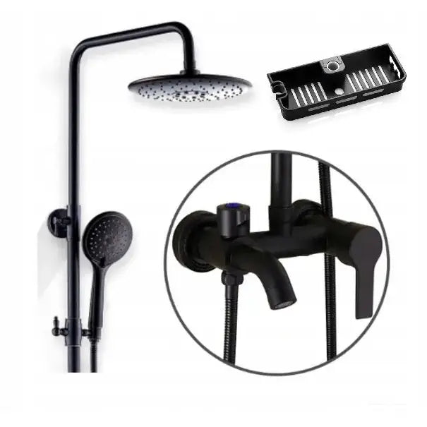 Sort Dusjbatteri Søyle