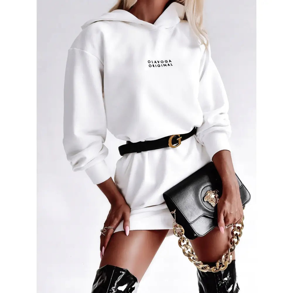 Søt og Myk Olavoga Ecru Uni Kjolegenser