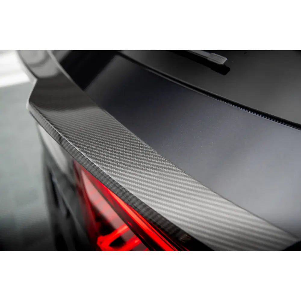 Spoiler i karbon til Audi RSQ8 Mk1 V.1 sett ovenfra