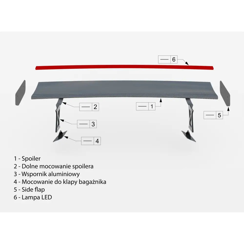 Spoiler Karbon med Led Lys Bmw M2 G87