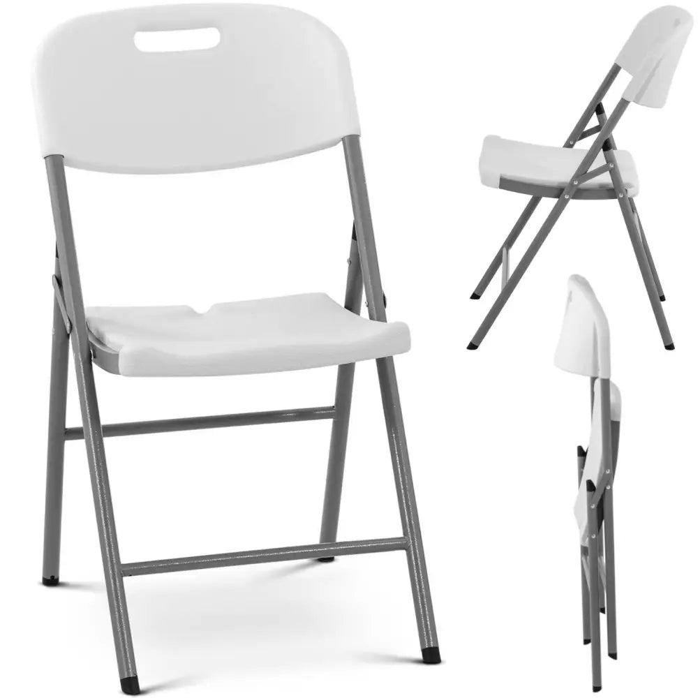 Stabelbar Hvit Bankettstol for Catering Hage Opptil 180 Kg