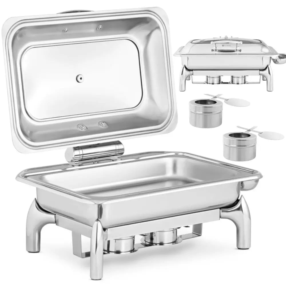 Stående 9l Matvarmebeholder med Lokk og Vindu Gn 1/1