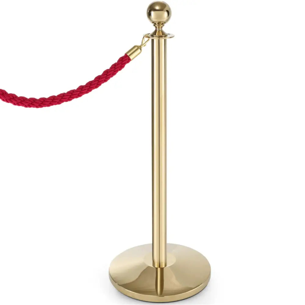 Stål Avstengningsstolpe Høyde 93 Cm - Gull