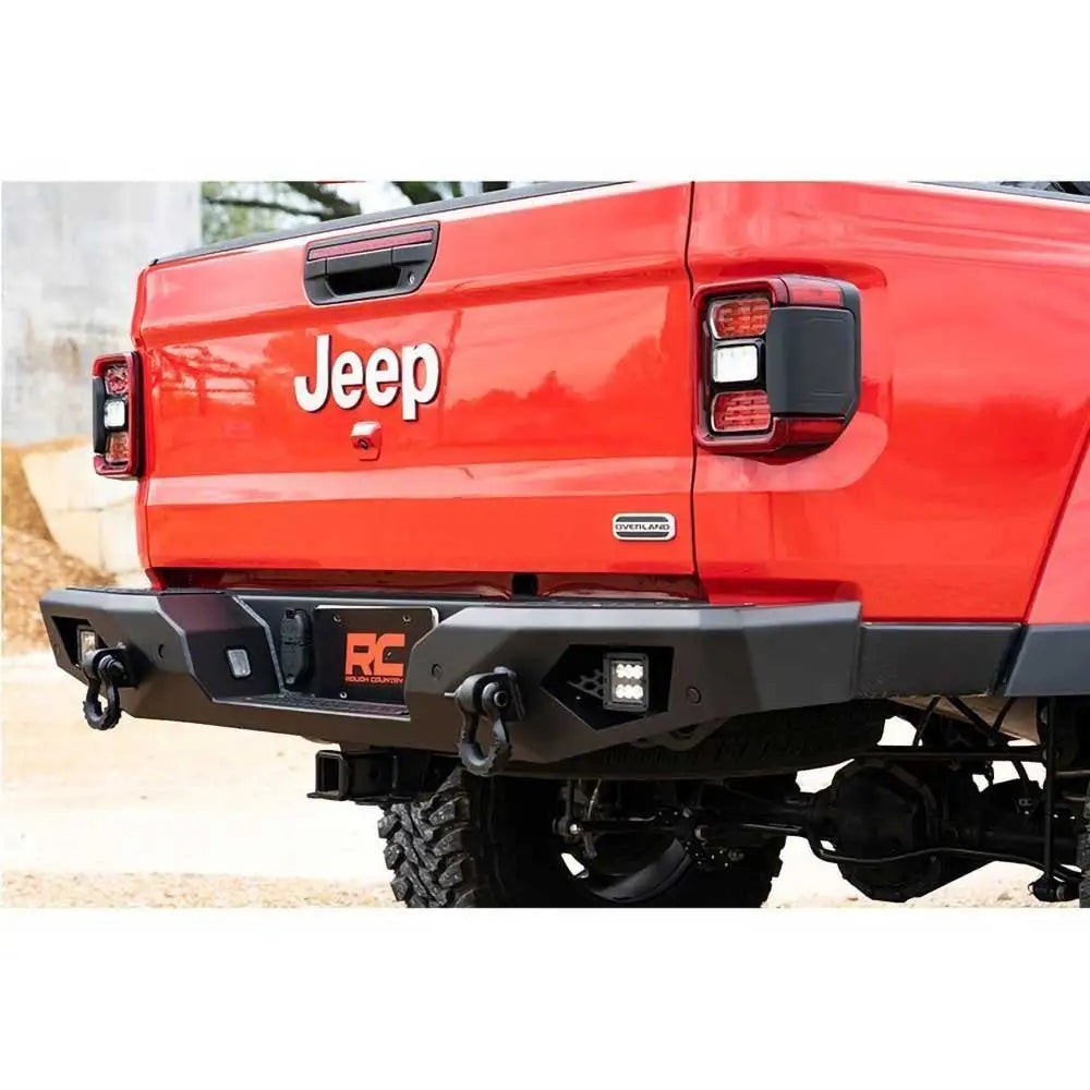 Stål Bakre Støtfanger med Led-belysning Rough Country Rock Crawler - Jeep Gladiator Jt 20-