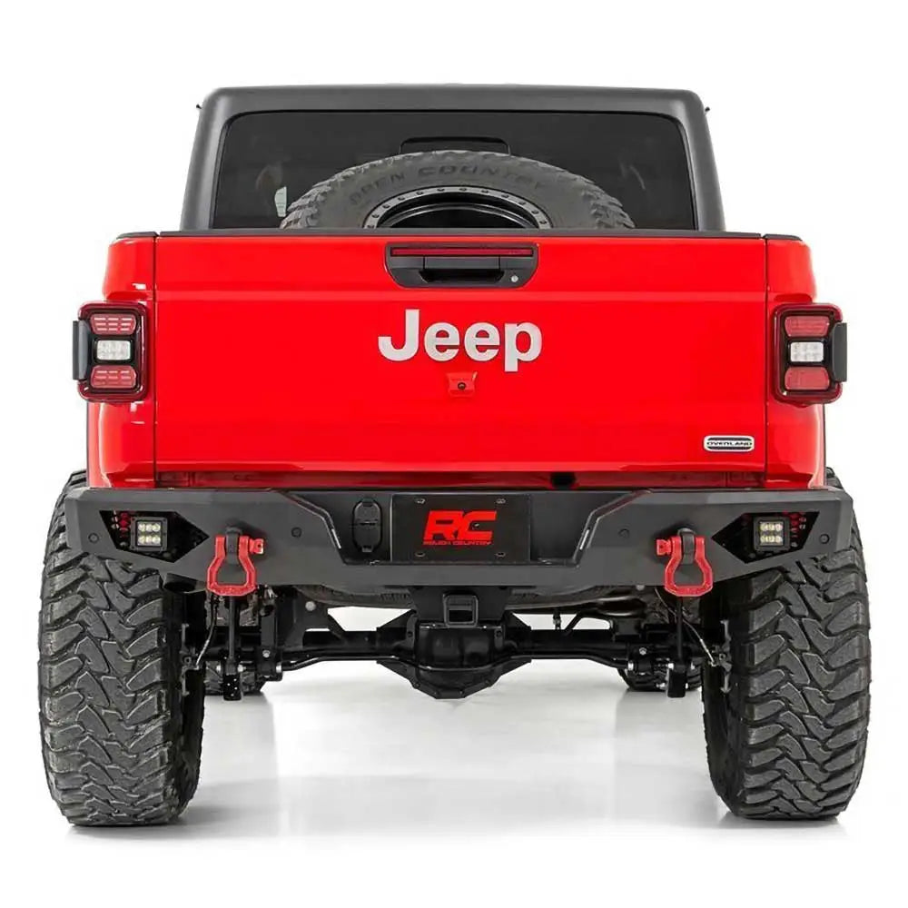 Stål Bakre Støtfanger med Led-belysning Rough Country Rock Crawler - Jeep Gladiator Jt 20-