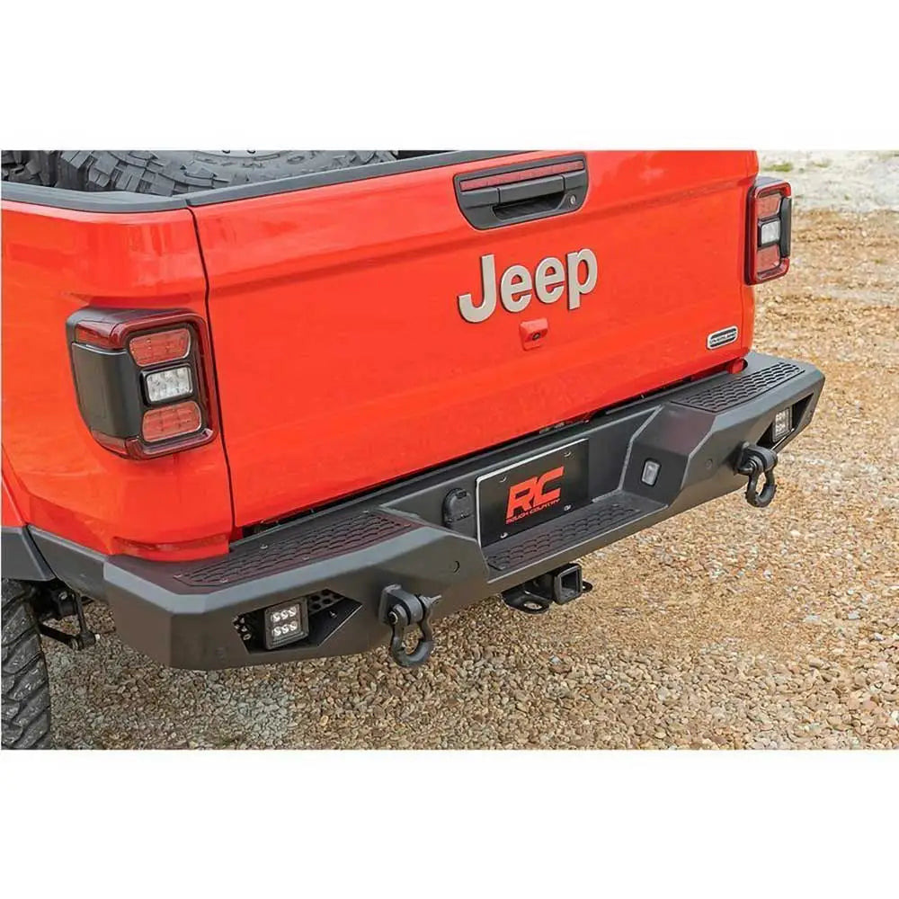 Stål Bakre Støtfanger med Led-belysning Rough Country Rock Crawler - Jeep Gladiator Jt 20-