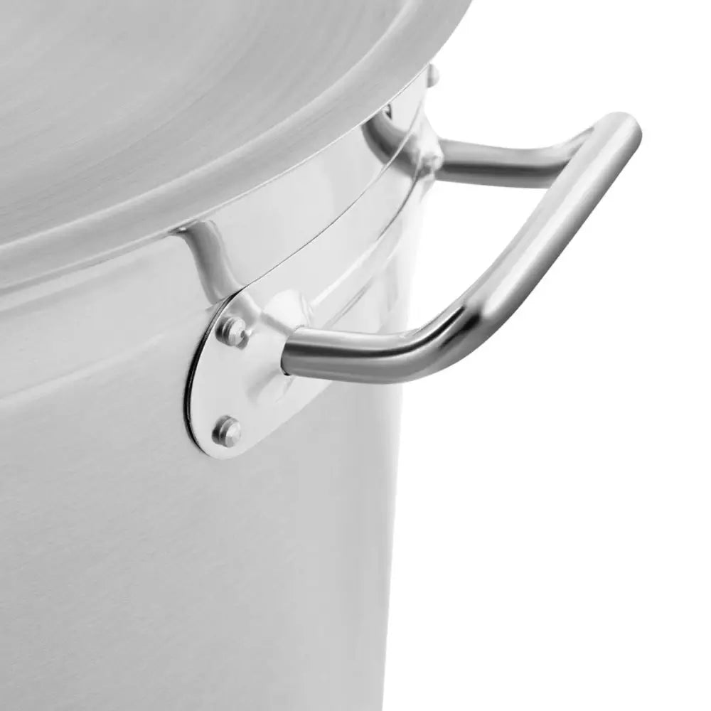 Stål Gryte med Lokk og Måleskala for Induksjon Gass og Elektrisk 98 l