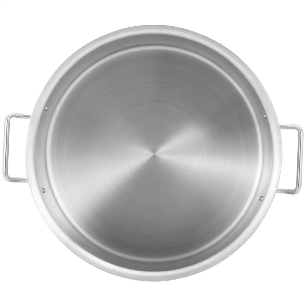 Stål Gryte med Lokk Tykk Bunn 17 l til Induksjon Gass Halogen