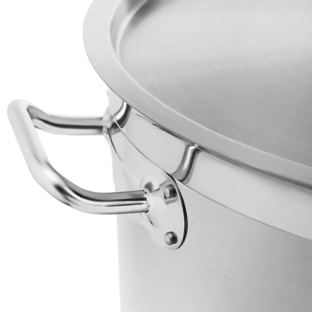 Stål Kjele med Lokk og Målebeger for Induksjon Gass og Elektrisk Komfyr 7.1 l