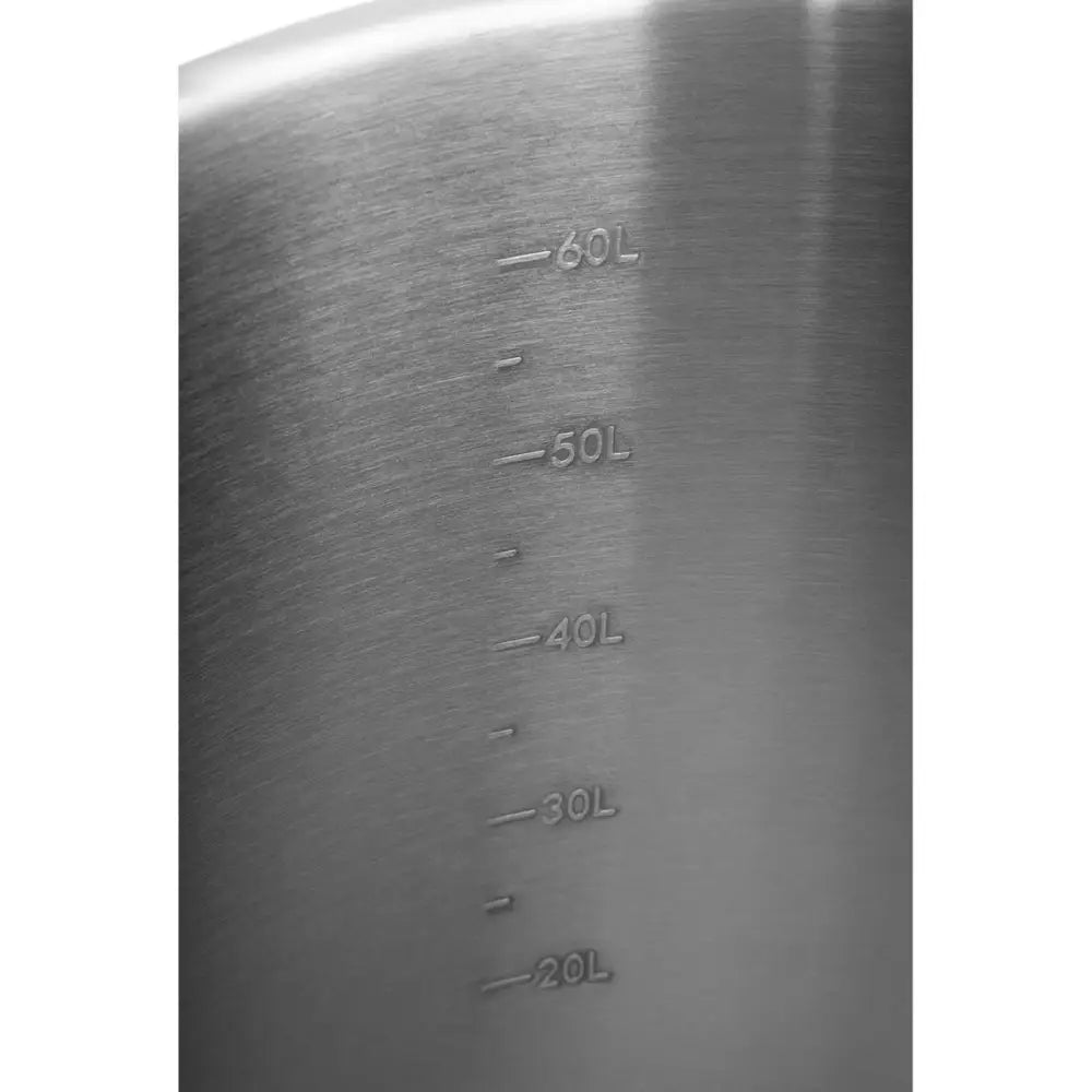 Stål Kjele med Lokk og Målebeger for Induksjon Gass og Elektrisk Komfyr 7.1 l