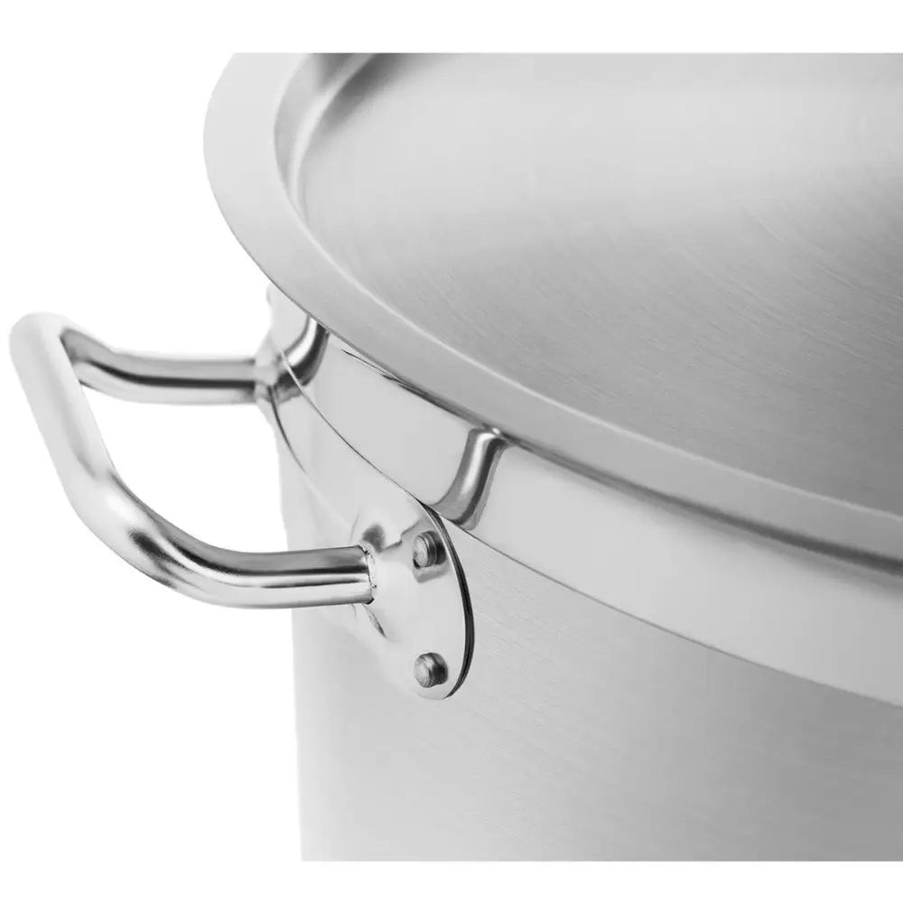 Stål Kjele med Lokk og Måleindikator for Induksjon Gass og Elektrisk Stovetopp 50 l