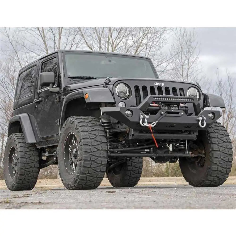 Stål Støtfanger Foran Rough Country Sport - Jeep Wrangler Jk 4 d 07-18
