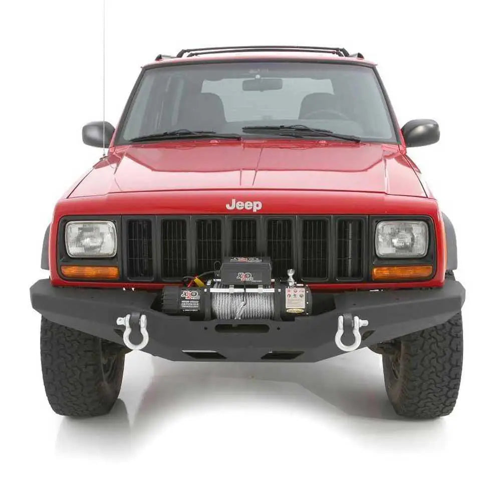 Stål Støtfanger Fremre Smittybilt Xrc - Jeep Cherokee Xj 84-01.