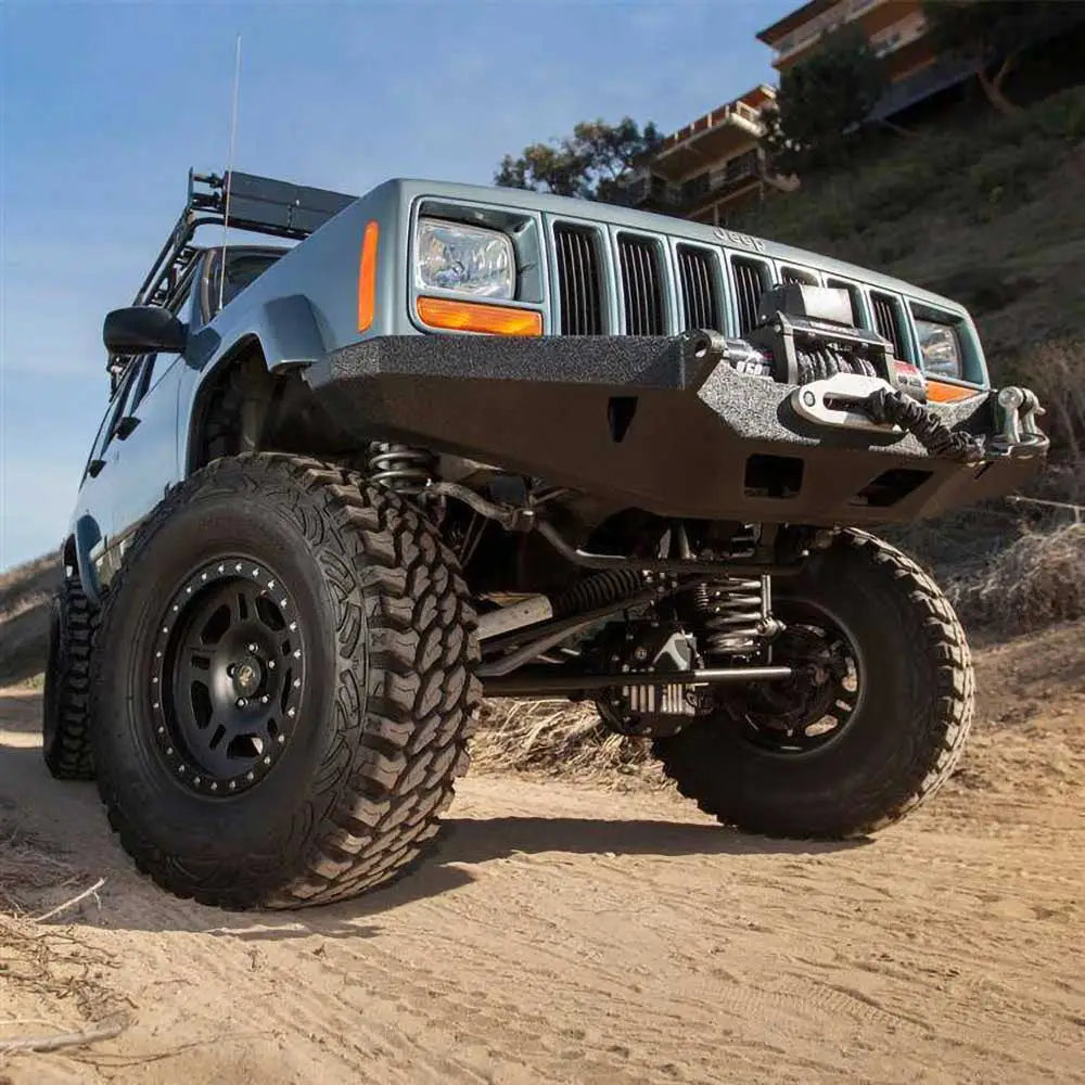 Stål Støtfanger Fremre Smittybilt Xrc - Jeep Cherokee Xj 84-01.