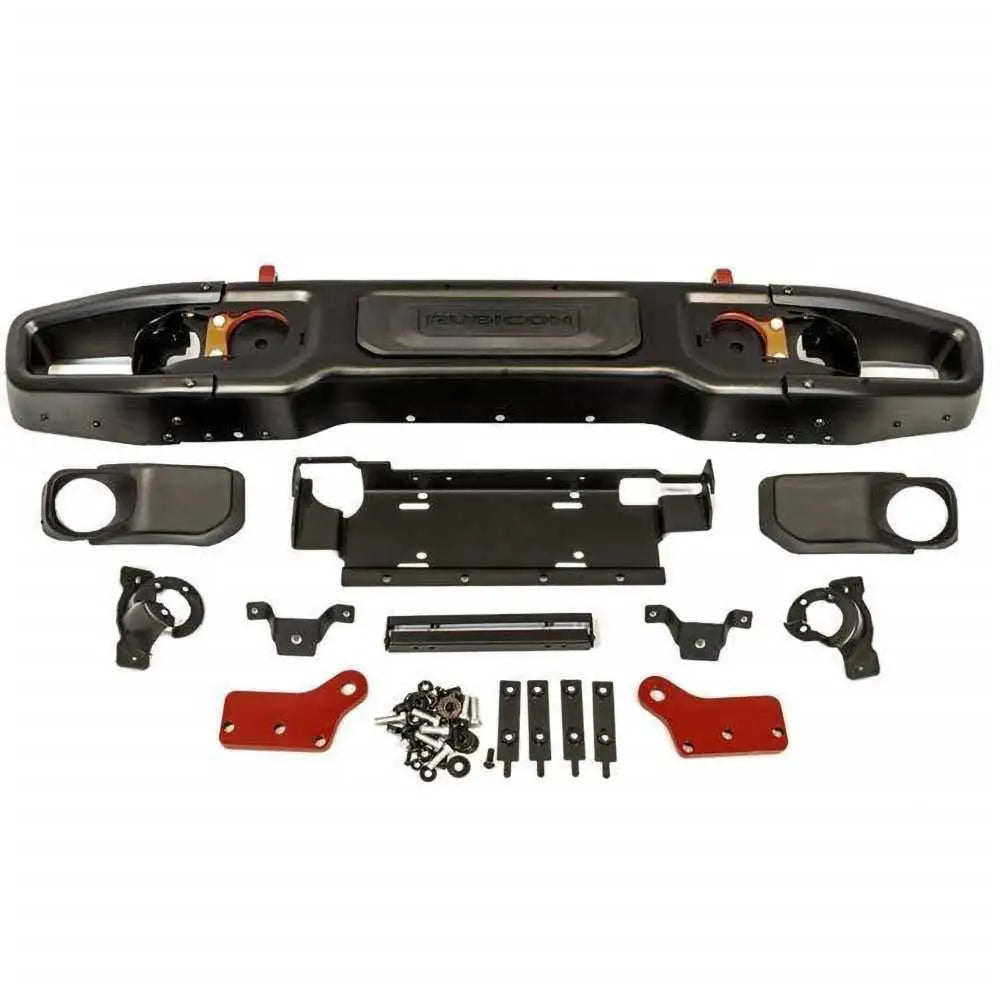 Stål Støtfanger med Bull Bar og Vinsjplate - Jeep Wrangler Jk 4 d 07-18