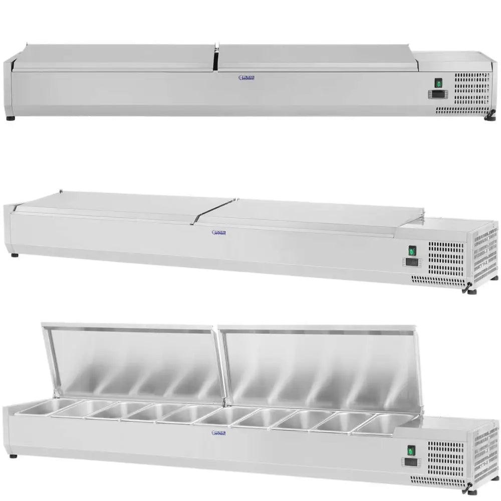 Stållokket Kjøleenhet 10x Gn1/4 200cm