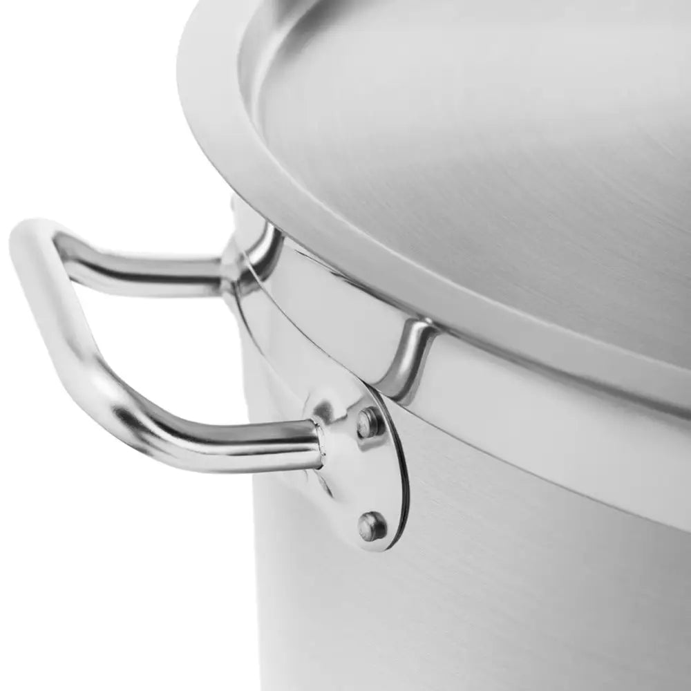 Stålpanne med Lokk og Måleenhet for Induksjons- Gass- og Elektriskkomfyr 130 l