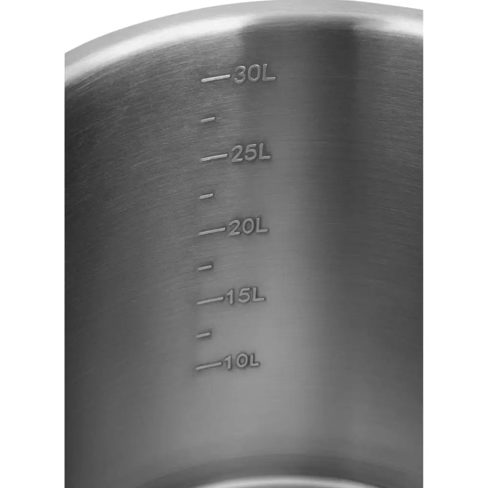 Stålpanne med Lokk og Måleskala for Induksjon Gass og Elektrisk 33l