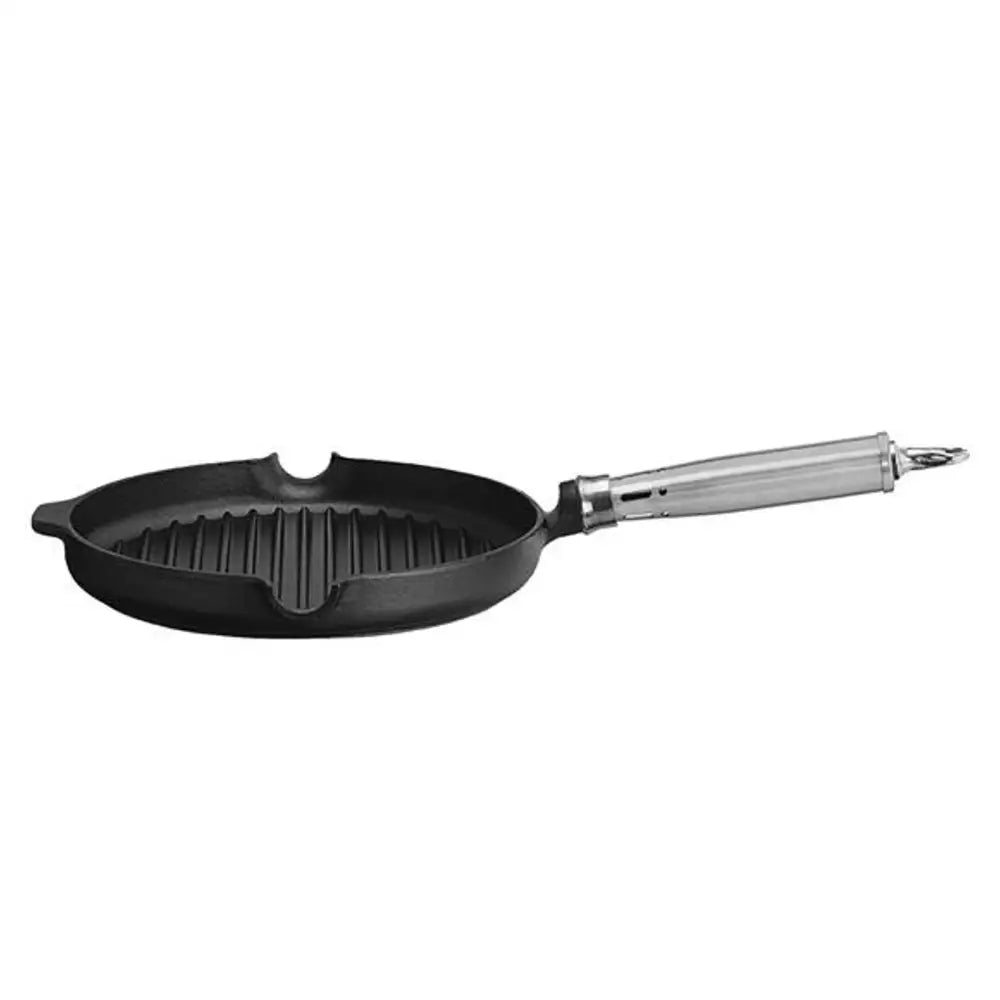 Stekepanne i Støpejern for Grilling - ø 250 Mm - Hendi 629925