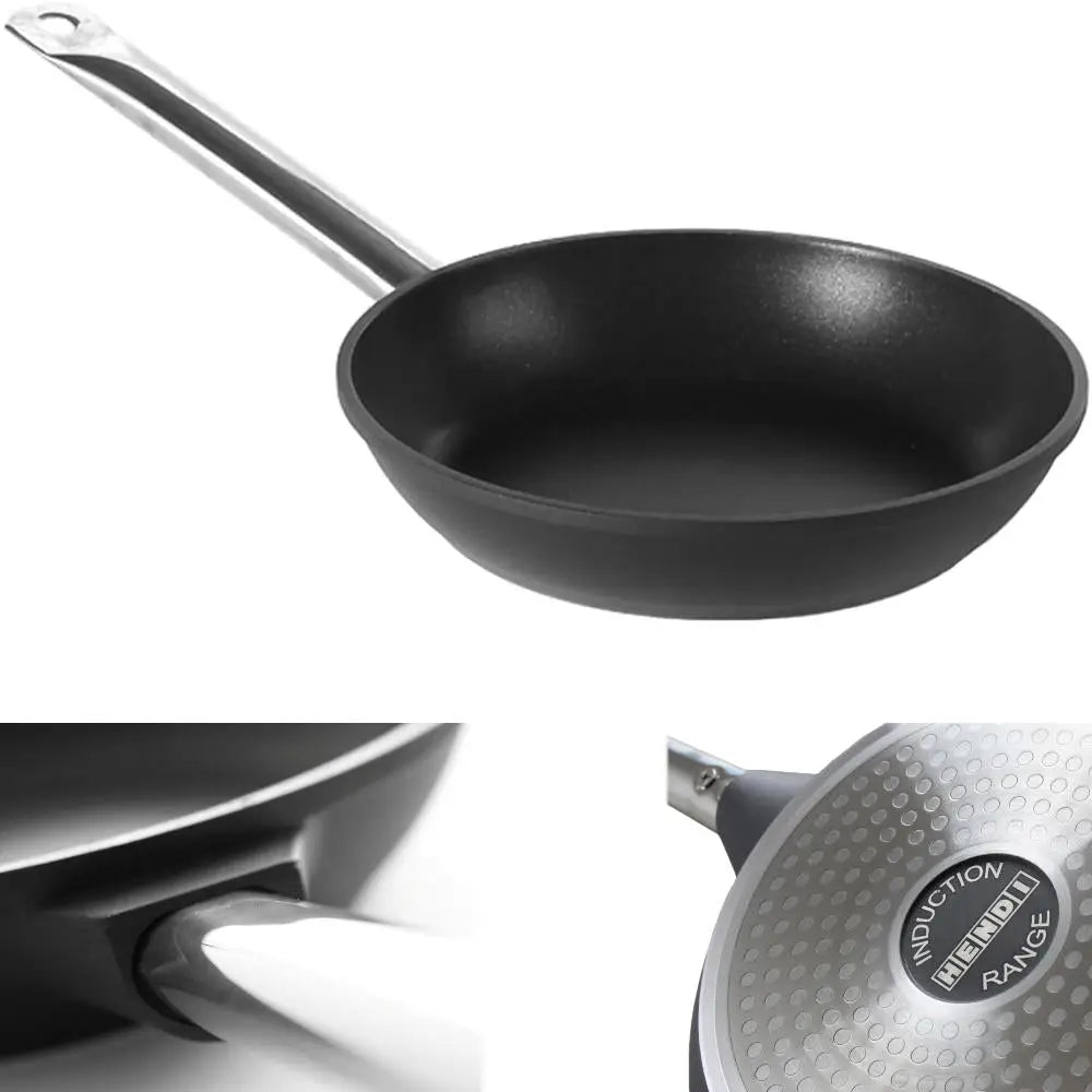 Stekepanne Induksjon Profi Line av Støpt Aluminium Belagt med Titan ø240 Mm - Hendi 629154