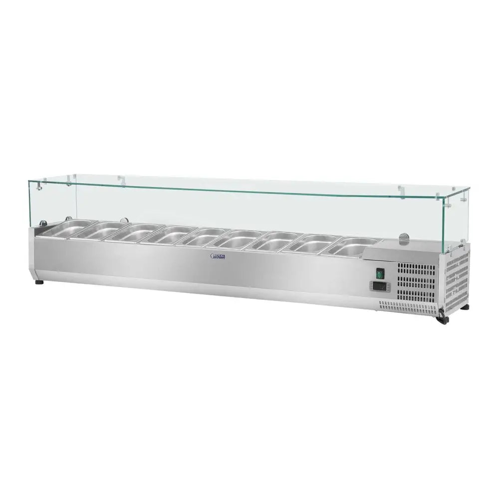 Stekeplate med Glasslokk 9x Gn1/3 200cm