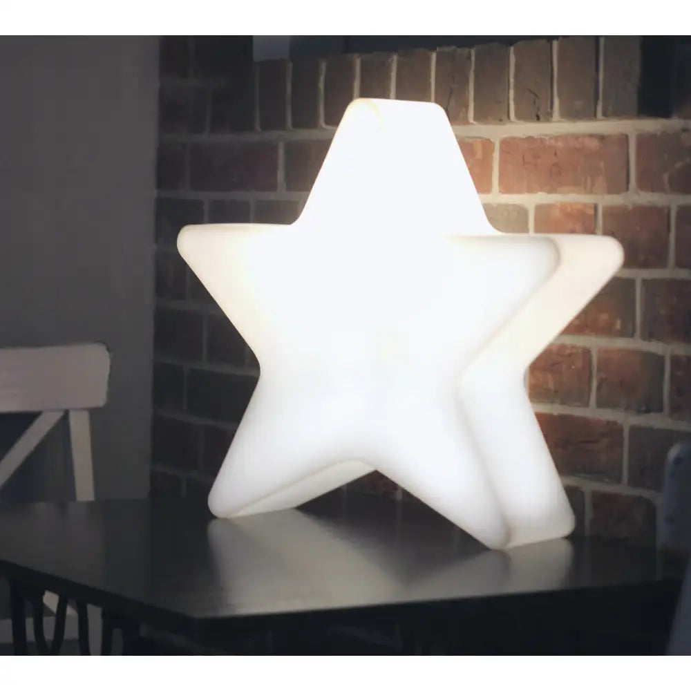 Stjerne Belyst Led Kaldt Lys (svart Kabel)