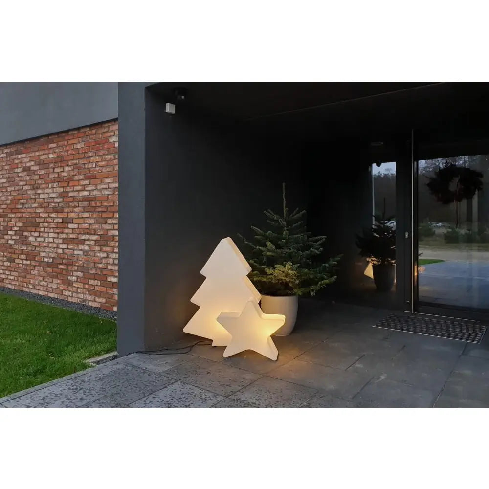 Stjerne Belyst Led Varmt Lys (hvit Innendørskabel med Bryter)