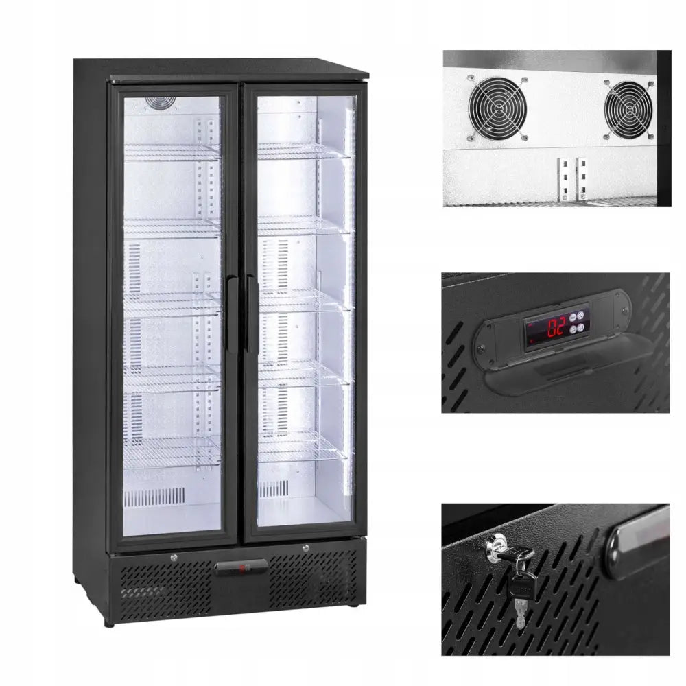 Stor Bar-kjøleskap med To Dører 458l