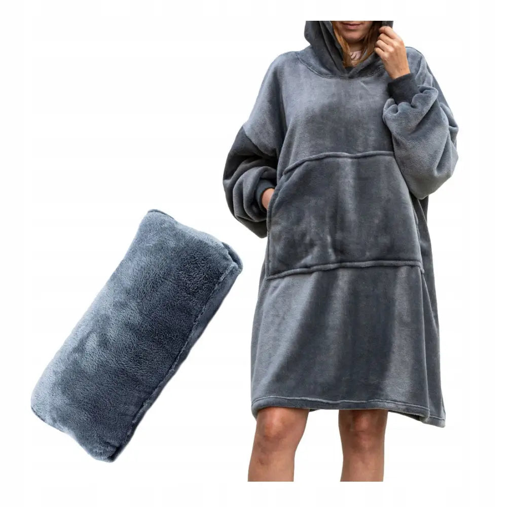 Stor Jakkegenser med Ermene og Hette - Oversizegenser