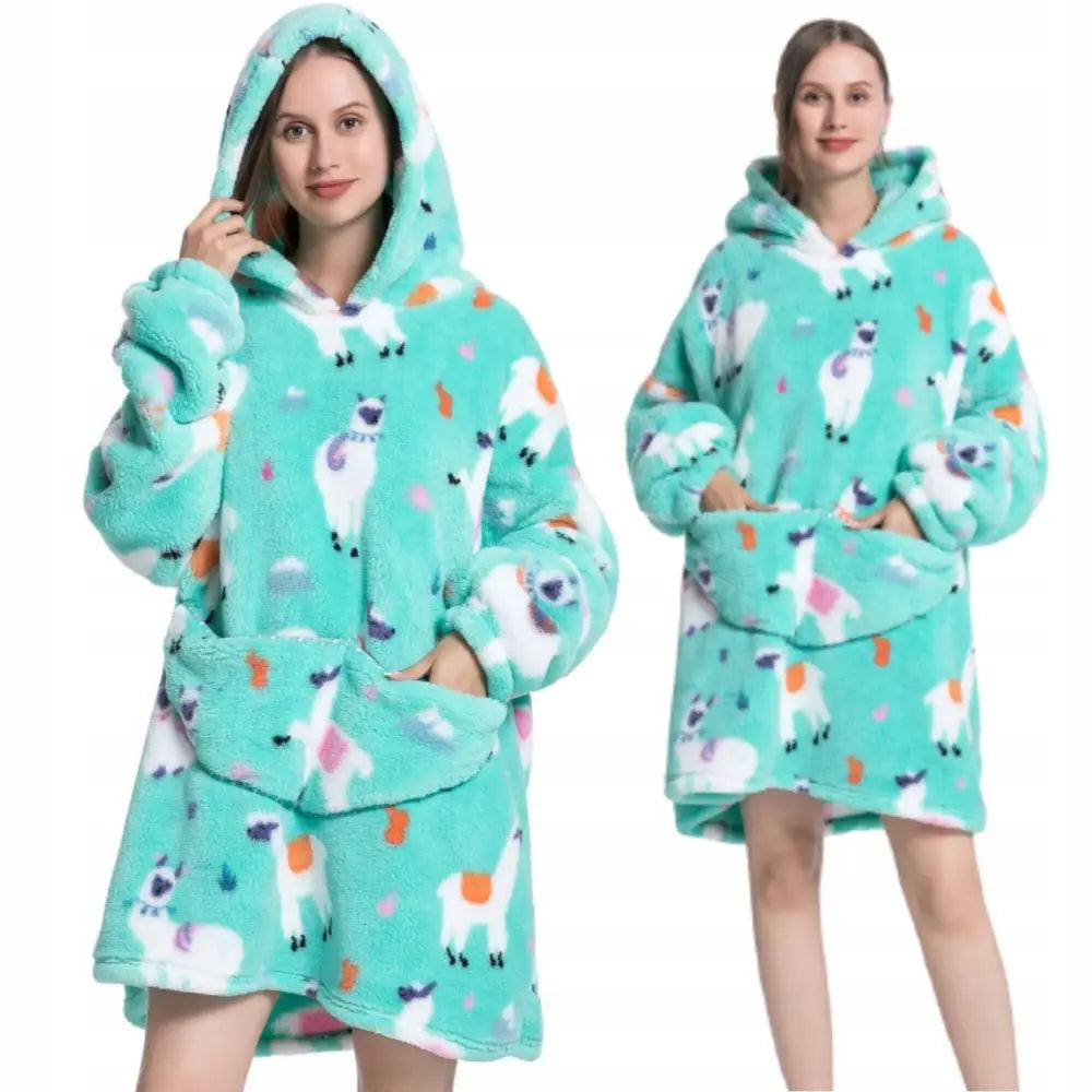 Stor Kosegenser Tykk Pyjamas som Gave Varm Fuzzy 3-i-1