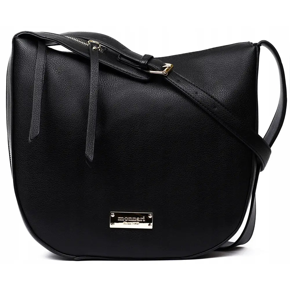 Stor Monnari Skulderveske i Svart med Logo