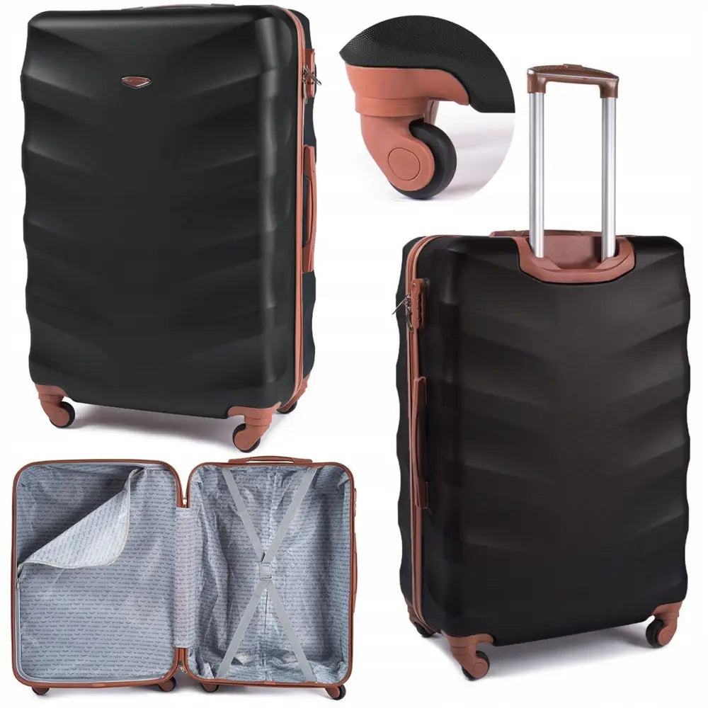 Stor Romslig Familiekoffert Albatross Svart