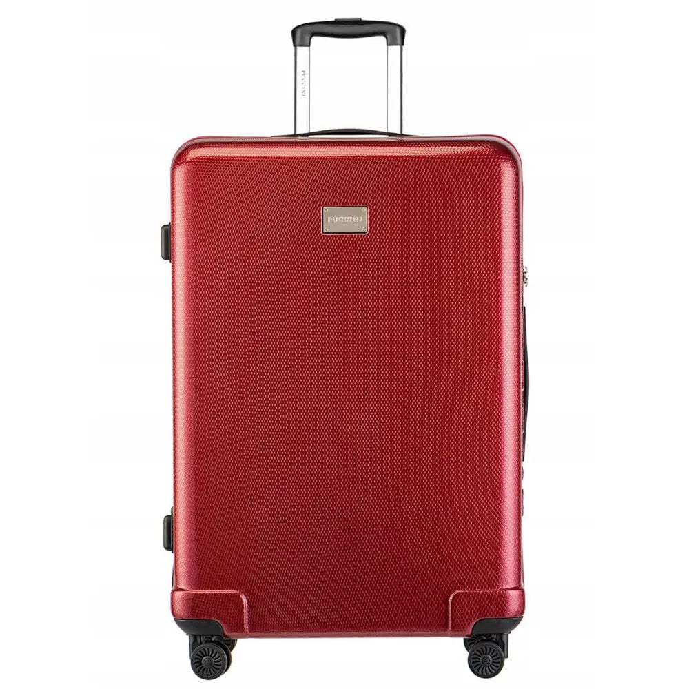 Stor Romslig Puccini Panama Koffert - Rød