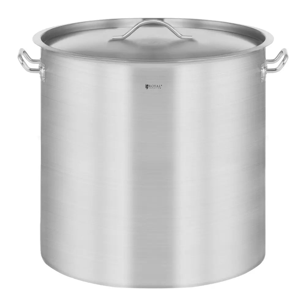 Stor Rustfri Stålkasse med Lokk til Induksjonskomfyr 36 L.