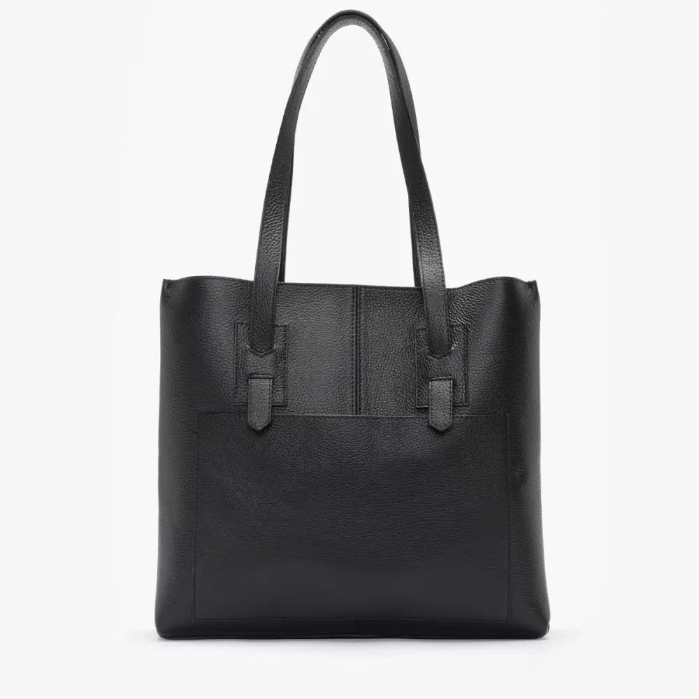 Stor Ryłko Klassisk Dameveske i Glatt Skinn som Passer A4