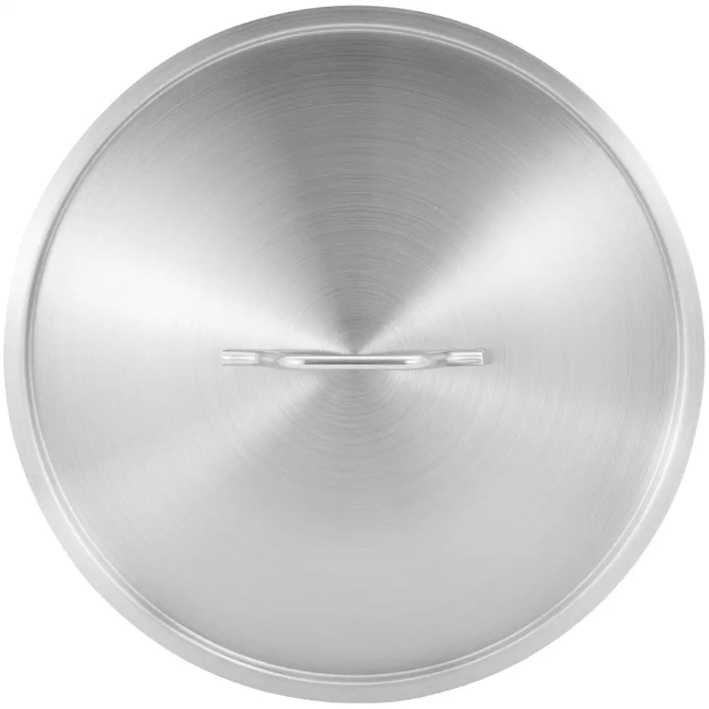 Stor Stålkasserolle med Lokk og Tykk Bunne for Induksjonskomfyr og Gasskomfyr 115 l