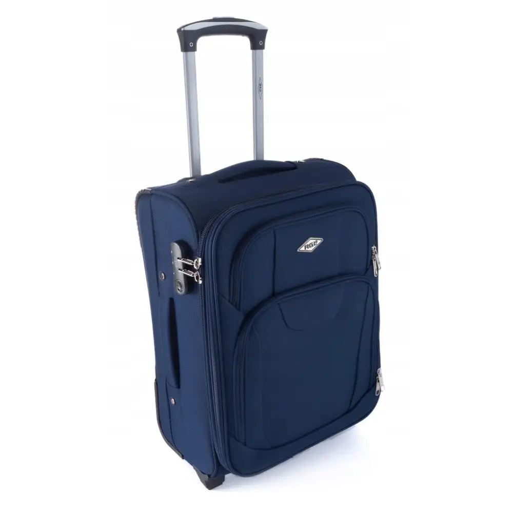 Stor Xxl Myk Bagasje Rgl Codura med 2 Hjul 1003 Tykk Sterk Marineblå