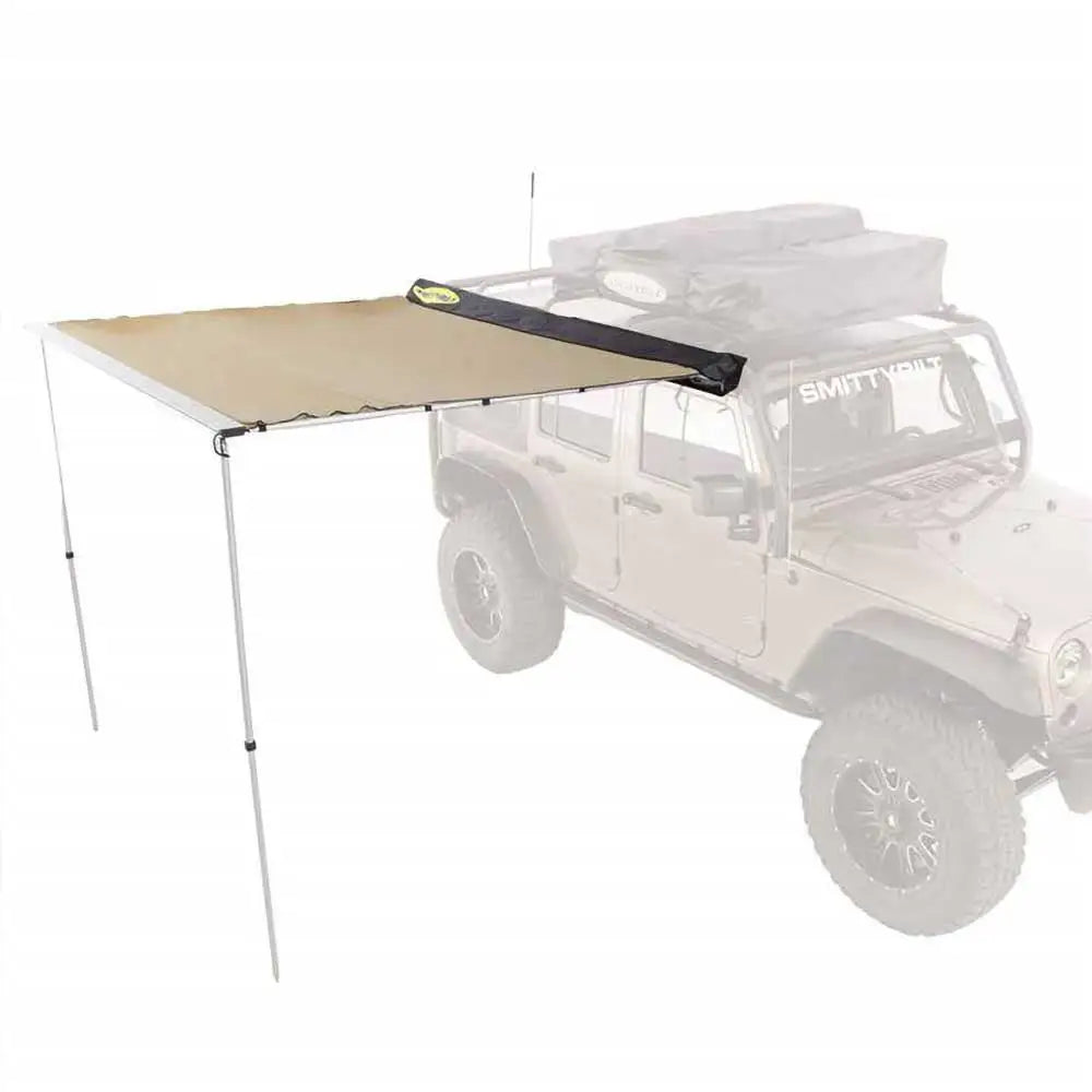 Stort Smittybilt Overlander Solseil - Jeep Wrangler Jk 4 d 07-18