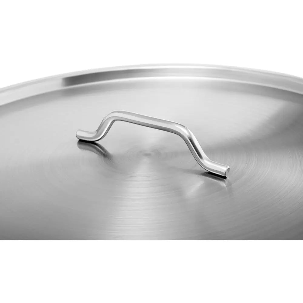 Stort Stålpanne med Lokk og Tykk Bunn for Induksjon og Gasskomfyrer 170 l