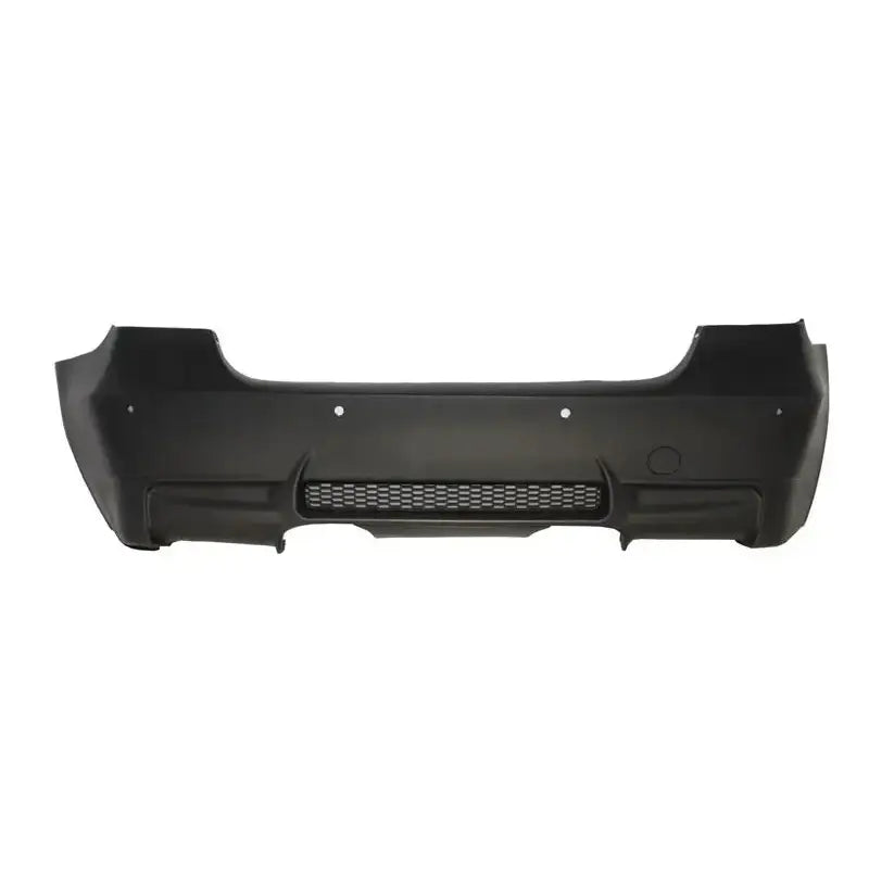 Bakfanger Bmw 3 Serie E90 09-11 sedan i sort plast med integrert rist, sett rett forfra.