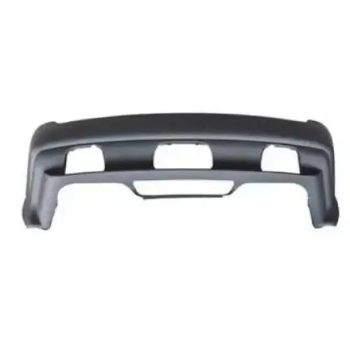 Støtfanger bak til BMW X5 E53 99-03, svart plast med tre åpninger, sett forfra mot hvit bakgrunn.