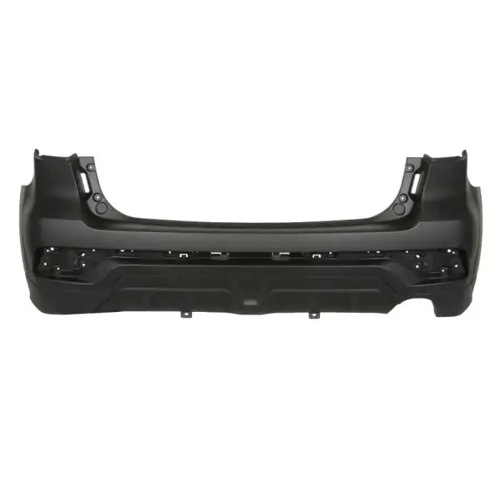 Støtfanger bak til Mitsubishi ASX 13-16 i svart plast, sett forfra med tydelige monteringspunkter.