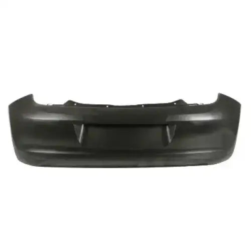 Støtfanger bak Skoda Citigo 11-19 i svart plast, sett rett forfra med markerte linjer og utskjæringer.